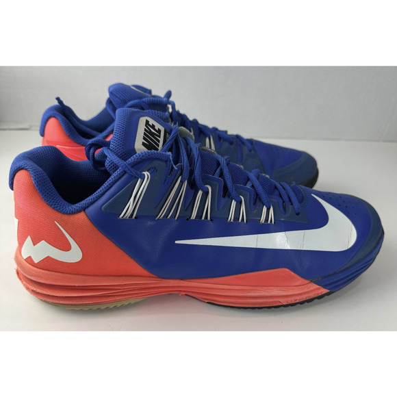 Nike Lunar Ballistec Tennis Sneakers Men's 11.5 Shoes 631653-416 Royal Blue Rafa - Picture 2 of 16